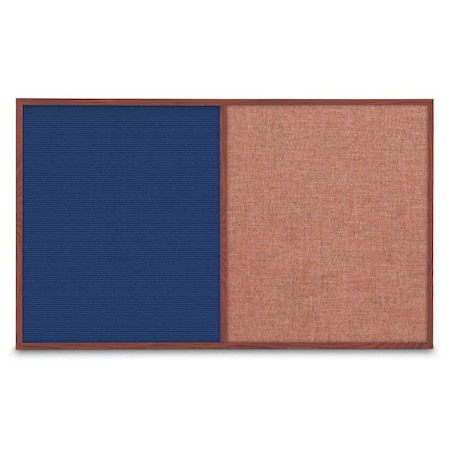 Enclosed Corkboard,1 Door,18x24,4 Fra, UV3400-SATIN-ULTMAR